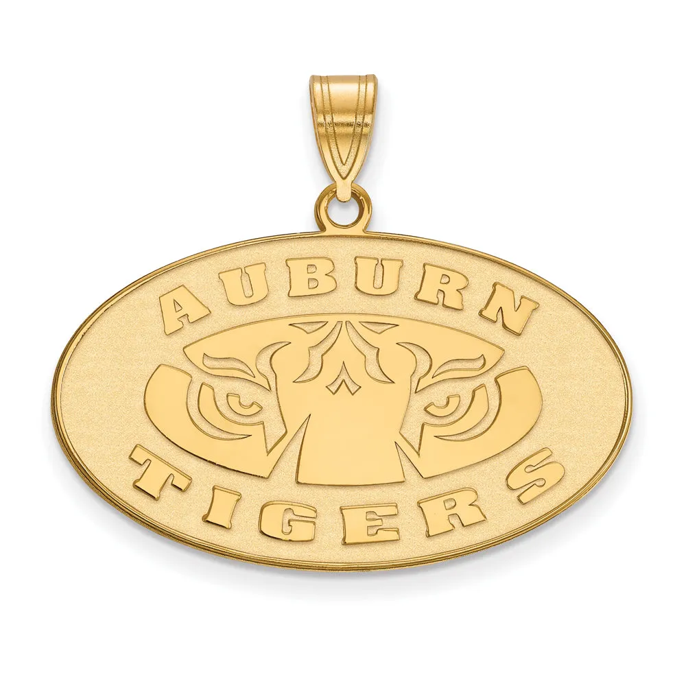 14k Yellow Gold Auburn U Large Logo Pendant