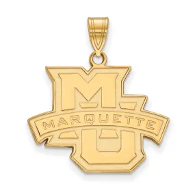 14k Yellow Gold Marquette U Large Pendant