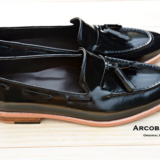 503 Tassel Loafer PianoBlack - Wooden Base