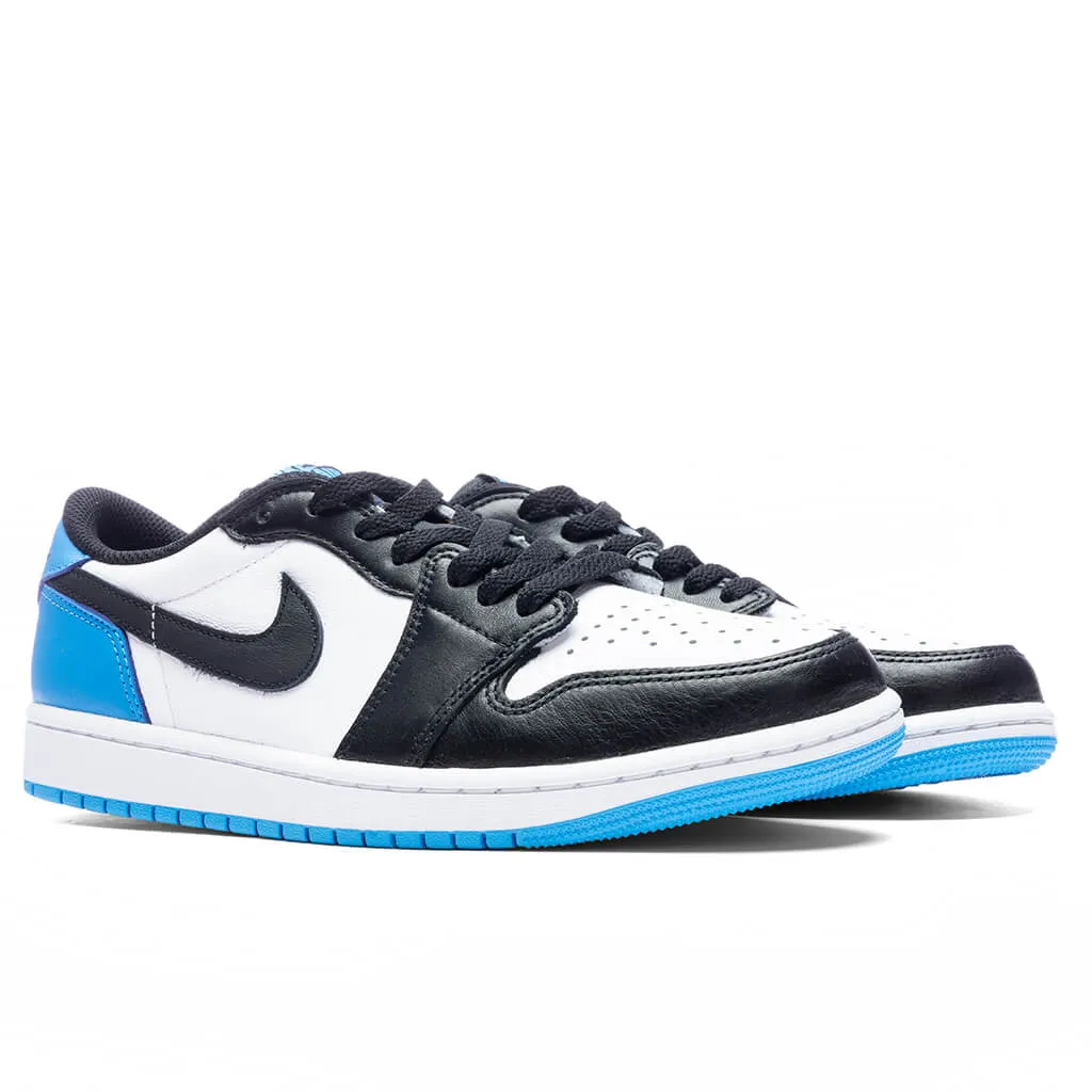 Air Jordan 1 Low OG - White/Dark Powder Blue/Black