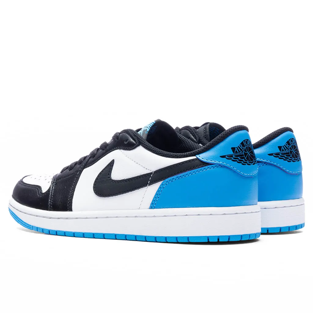 Air Jordan 1 Low OG - White/Dark Powder Blue/Black