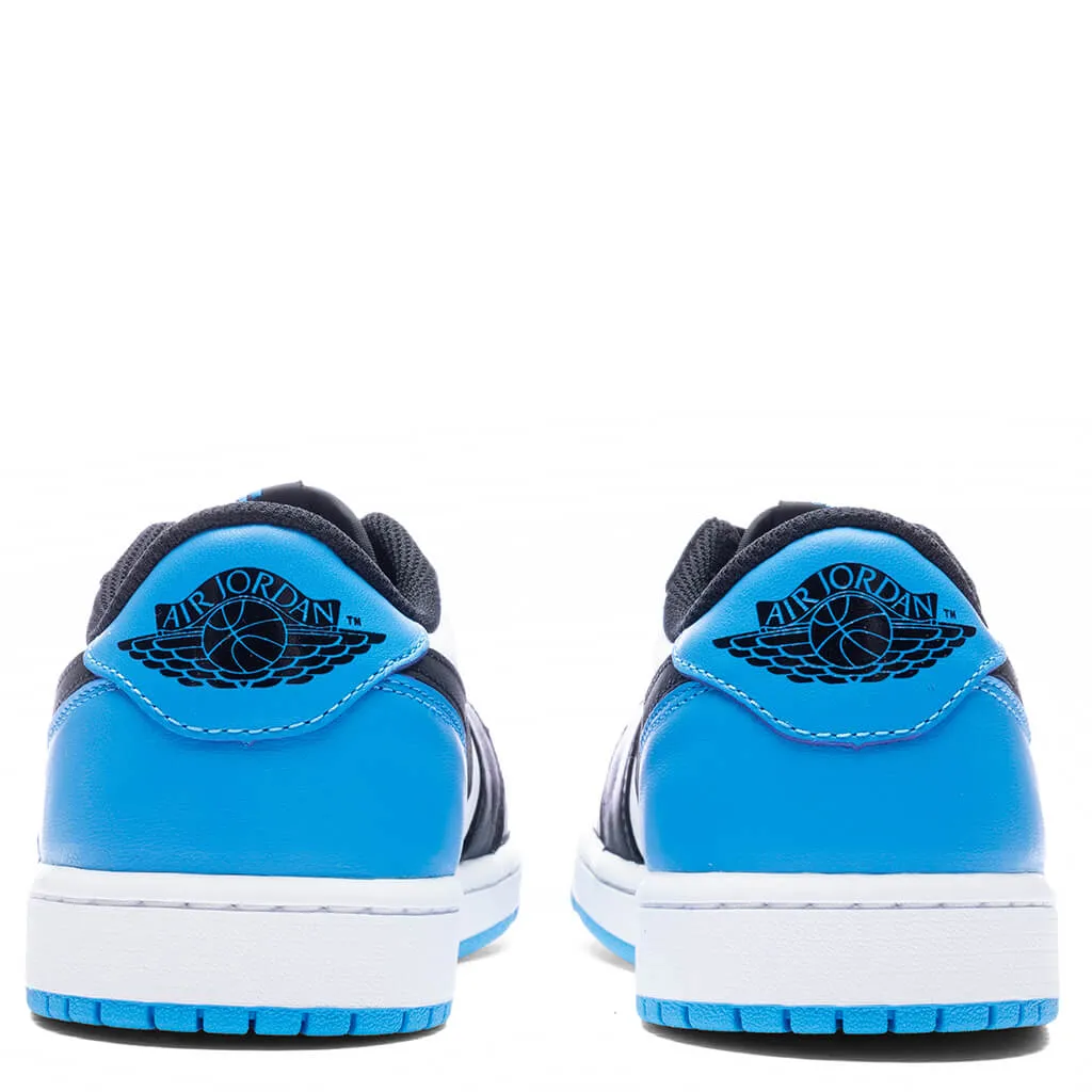 Air Jordan 1 Low OG - White/Dark Powder Blue/Black