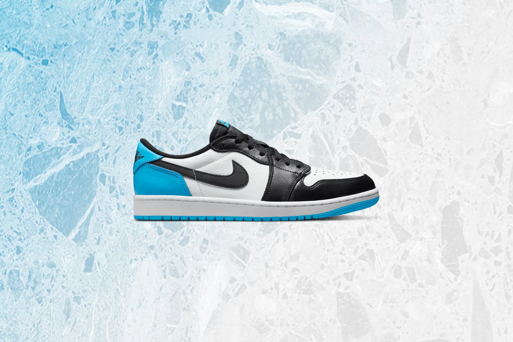 Air Jordan 1 Low OG - White/Dark Powder Blue/Black