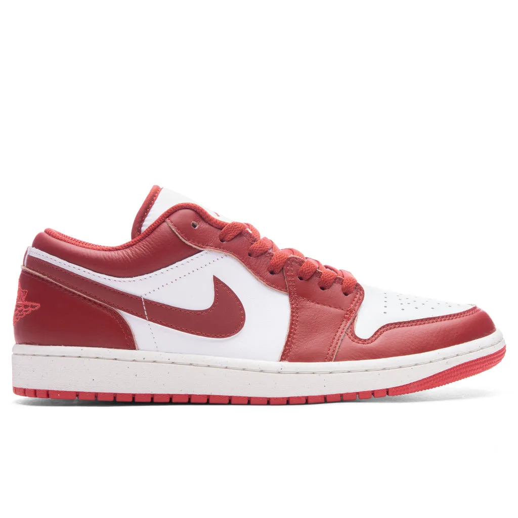 Air Jordan 1 Low SE - White/Dune Red/Lobster