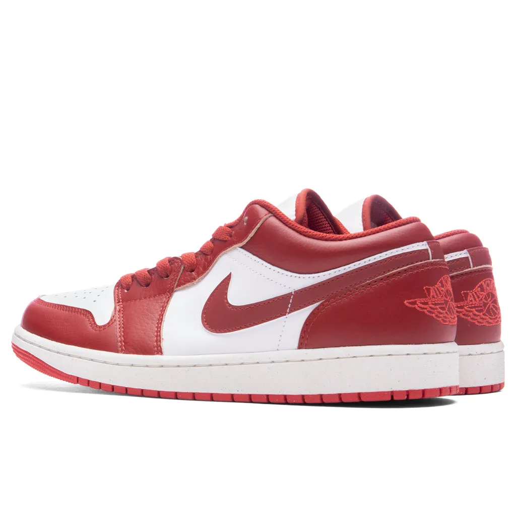 Air Jordan 1 Low SE - White/Dune Red/Lobster