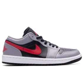 Air Jordan 1 Low Women's - Cement Grey/Fire Red/Black