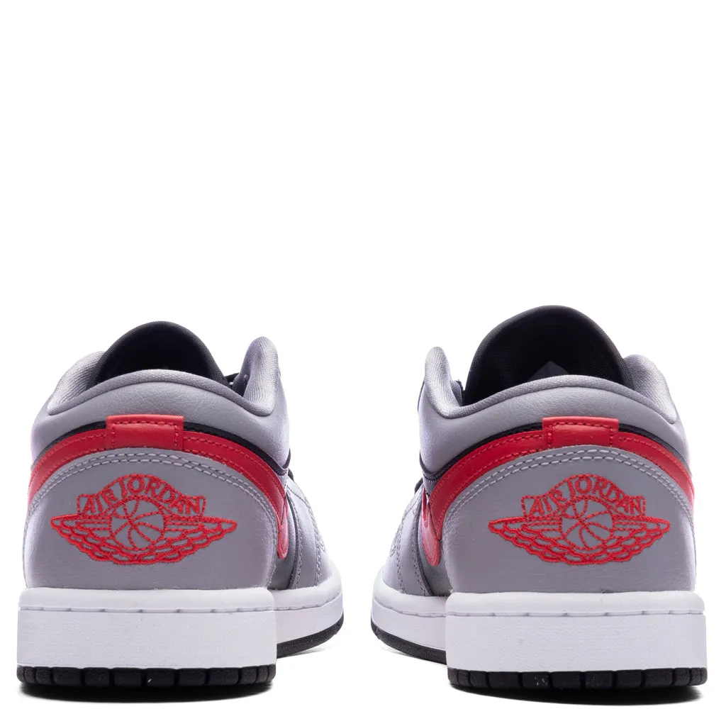 Air Jordan 1 Low Women's - Cement Grey/Fire Red/Black