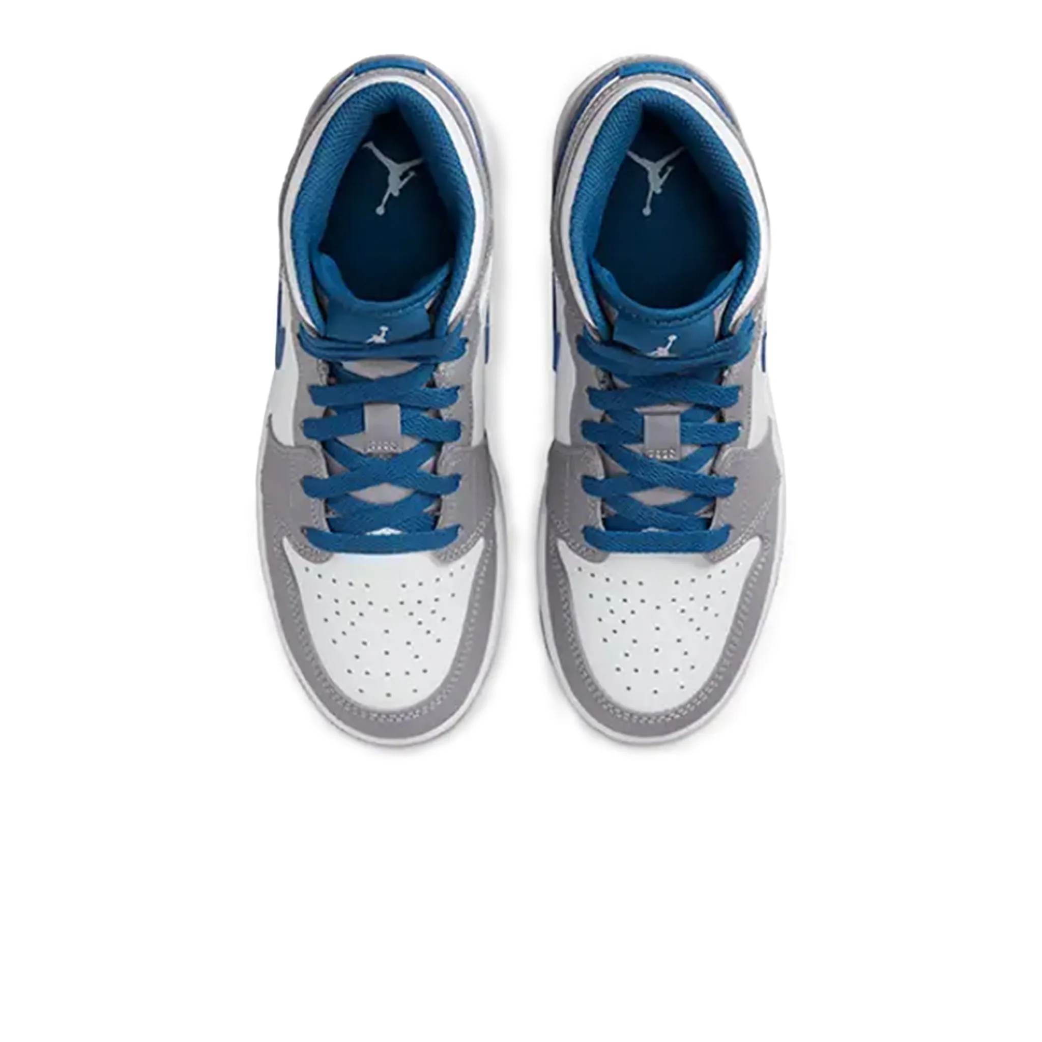 Air Jordan 1 Mid True Blue Cement (GS)