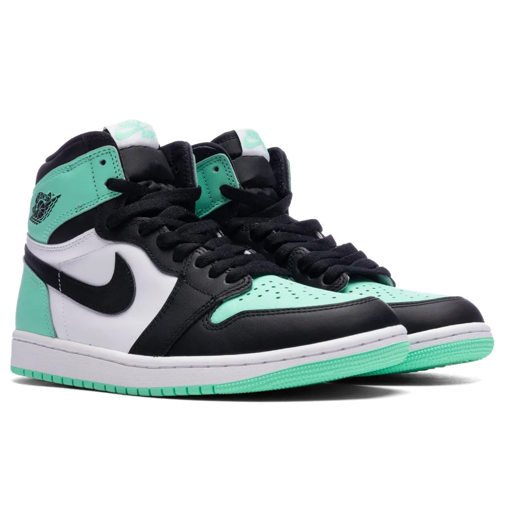 Air Jordan 1 Retro High OG - White/Black/Green Glow