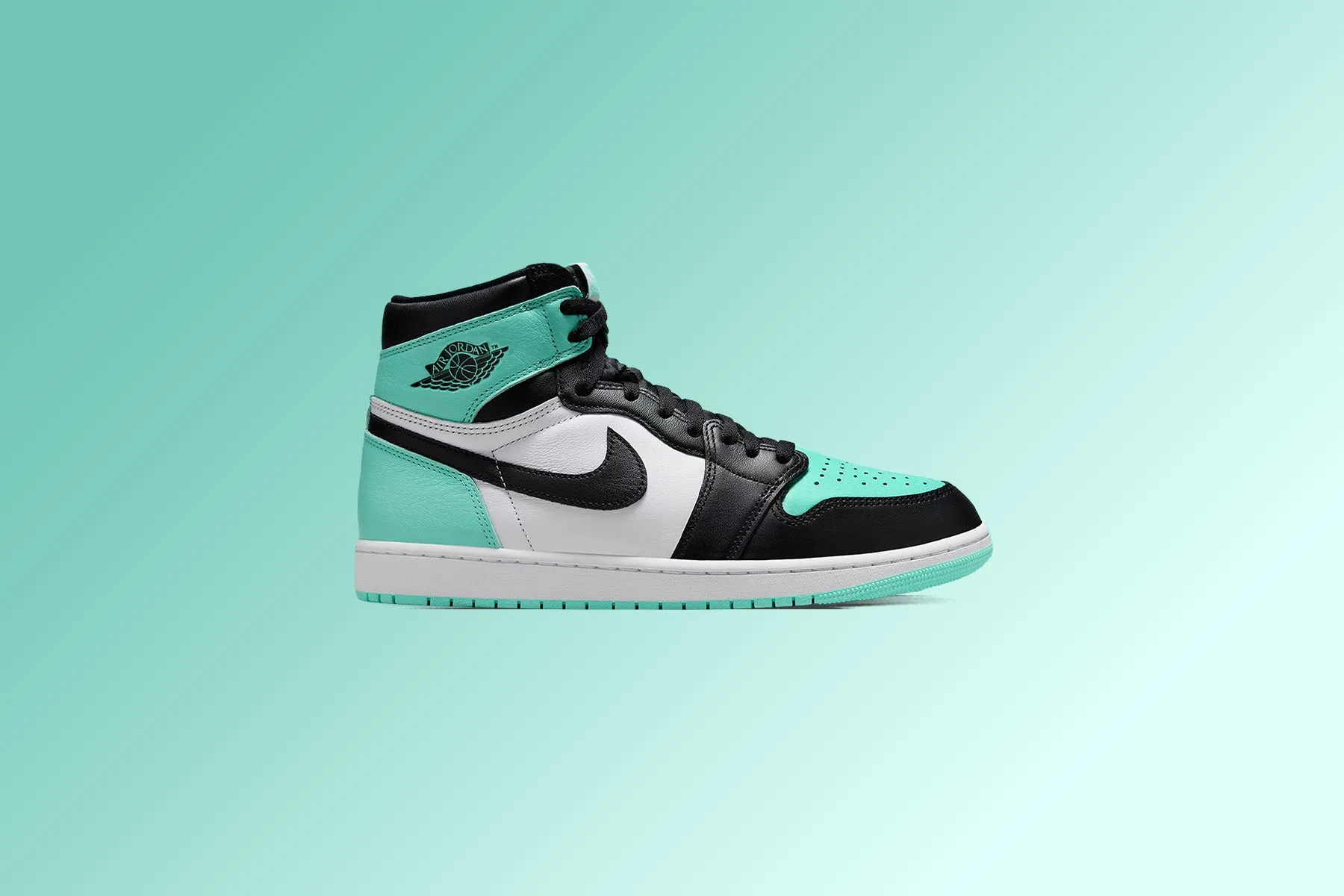 Air Jordan 1 Retro High OG - White/Black/Green Glow