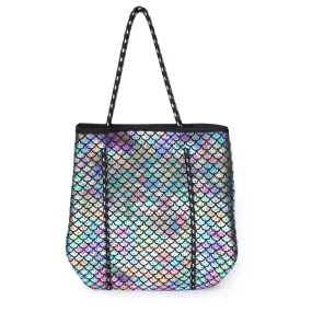 Alana Tote in Mermaid Iridescent