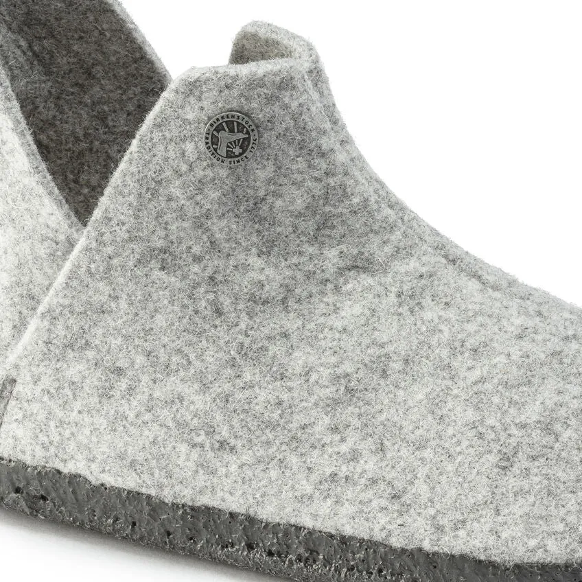 Andermatt - Light Grey Wool Felt Shearling||Andermatt - Feutre de laine et fourrure gris ple