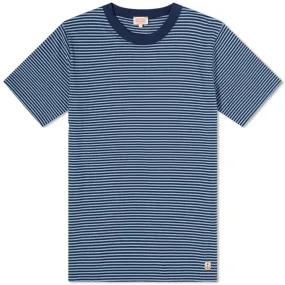 Armor-Lux 79643 Fine Stripe T-ShirtBlue & Stone