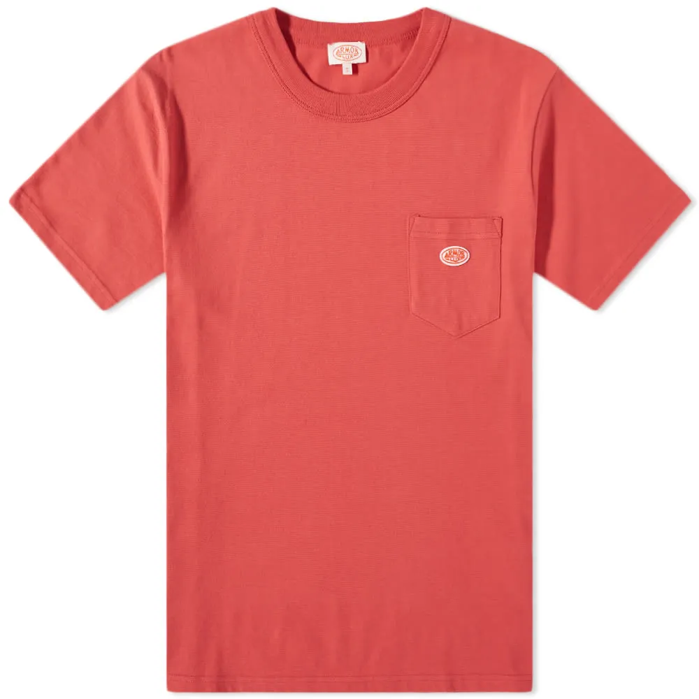 Armor-Lux Organic Logo Pocket T-ShirtCranberry