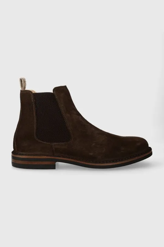 Astorflex suede chelsea boots BITFLEX men's brown color BITFLEX.001.480