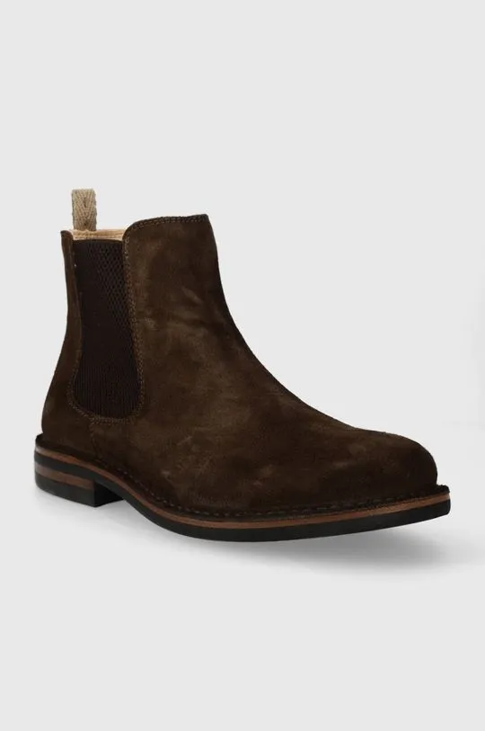 Astorflex suede chelsea boots BITFLEX men's brown color BITFLEX.001.480