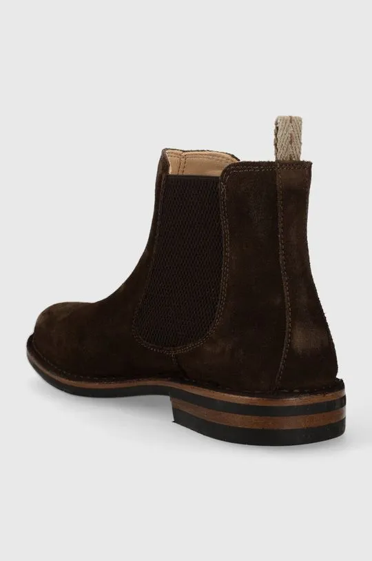 Astorflex suede chelsea boots BITFLEX men's brown color BITFLEX.001.480