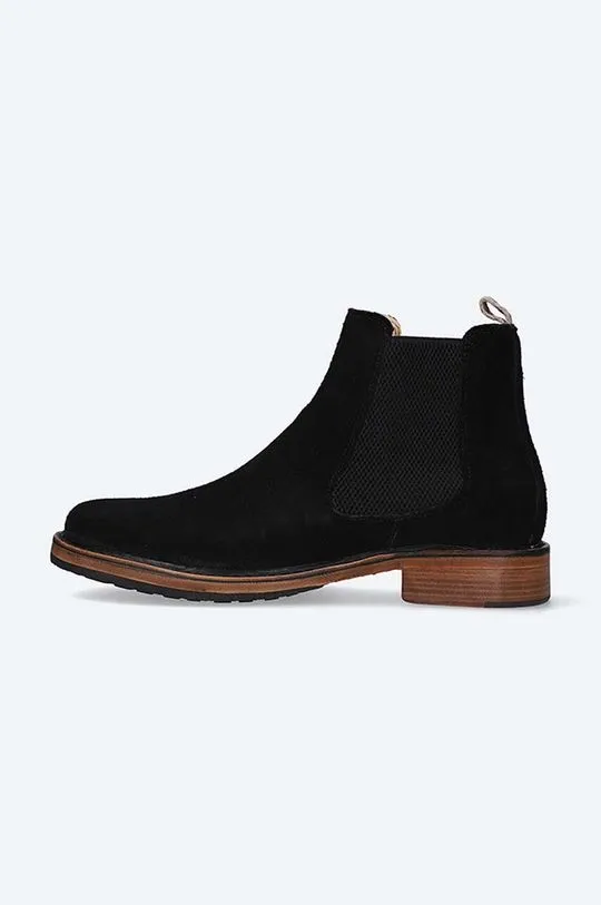 Astorflex suede chelsea boots WILFLEX 1036 men's black color