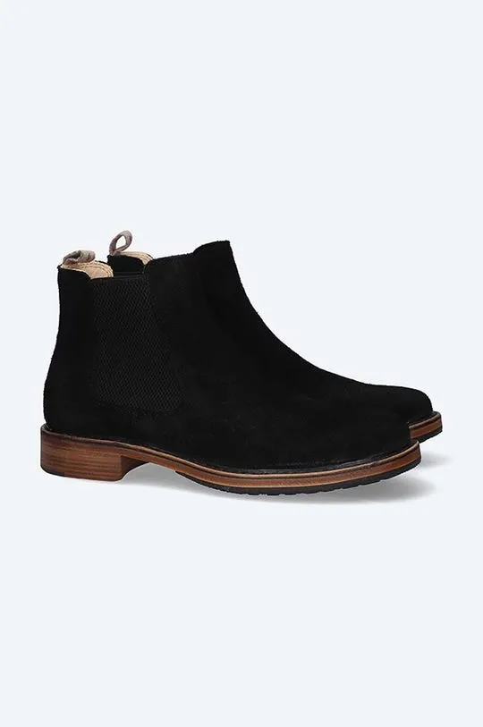 Astorflex suede chelsea boots WILFLEX 1036 men's black color