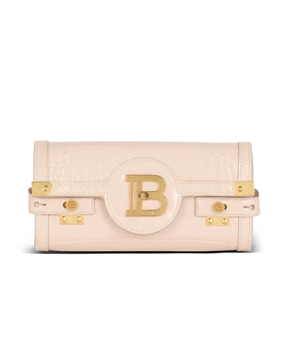 B-Buzz Pouch 23 Leather Clutch Bag in Nude