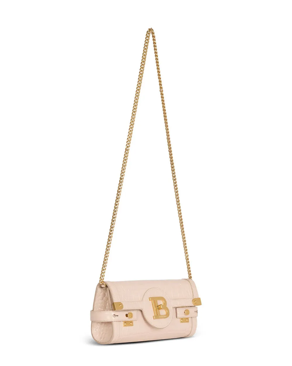 B-Buzz Pouch 23 Leather Clutch Bag in Nude