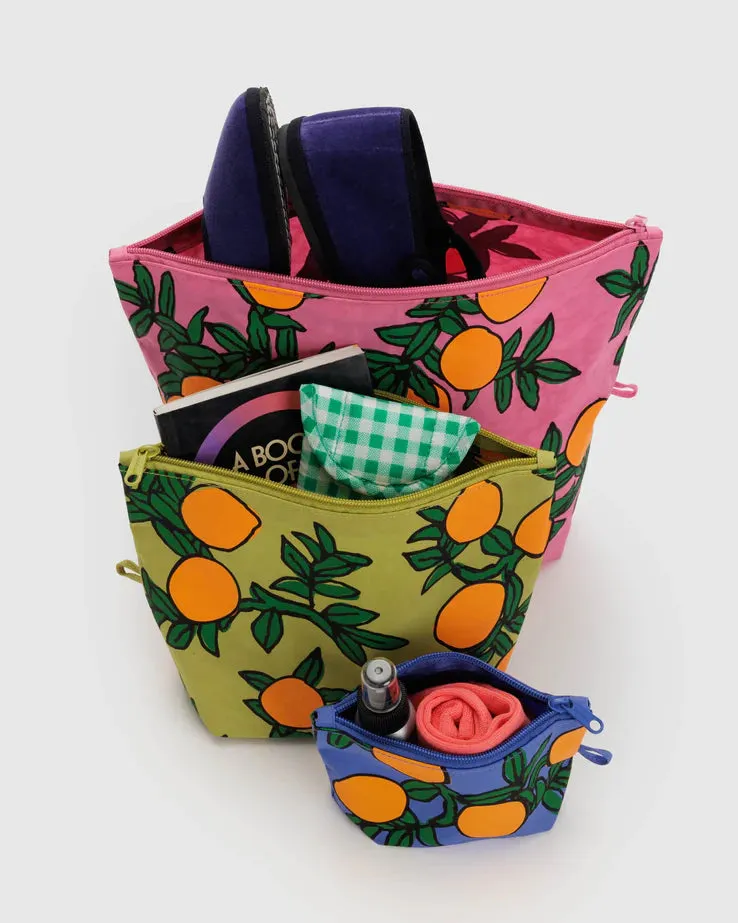 Baggu: Go Pouch Set - Orange Trees