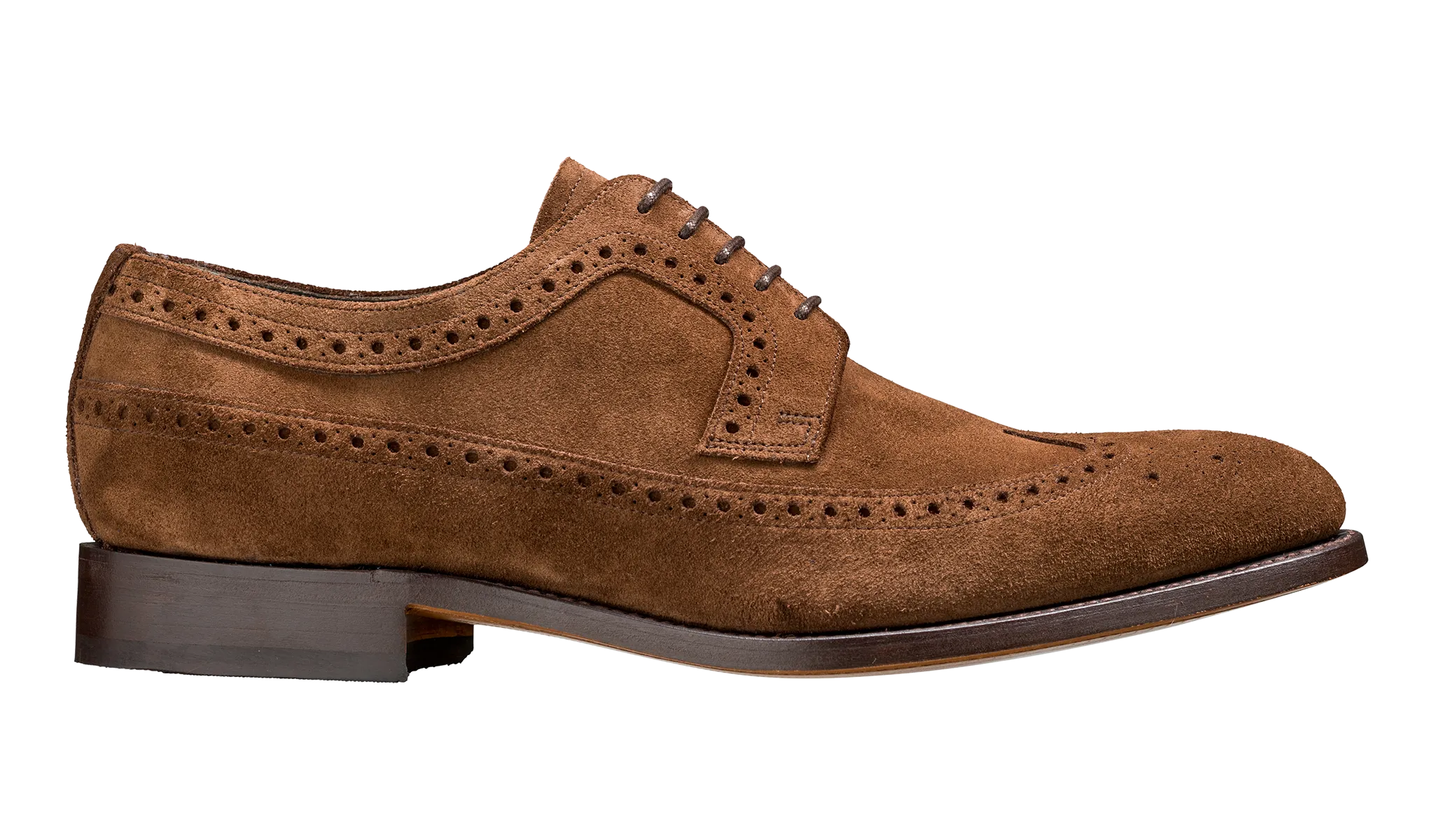 Barker Woodbridge Lace-up Brogue - Castagnia Suede