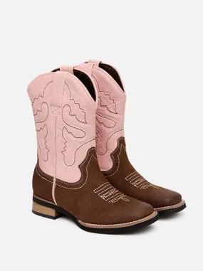 Baxter Youth Western Boots - Pink