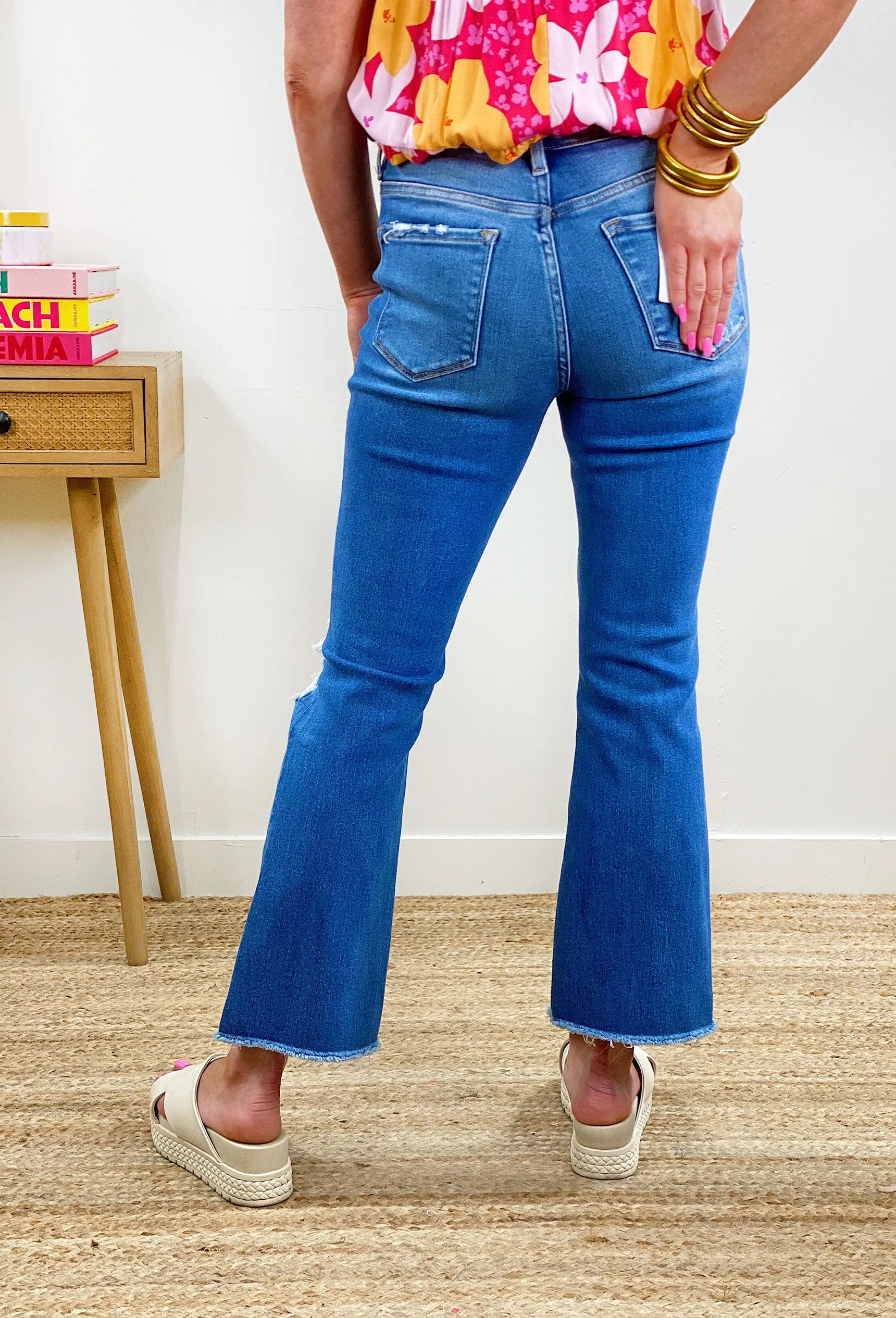 Bella High-Rise Flare in Medium Wash