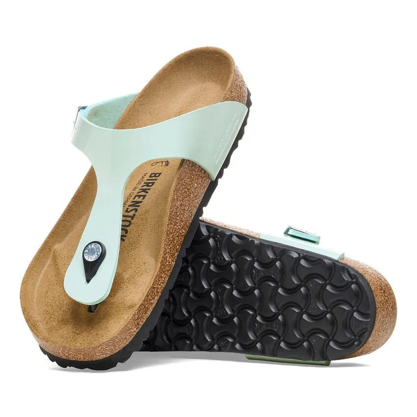 Birkenstock Women's Gizeh - Patent Surf Green