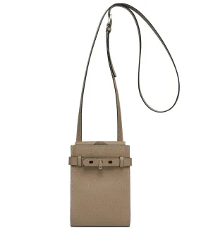 Brea B-Tracollina Slim Crossbody Bag in Beige Cashmere