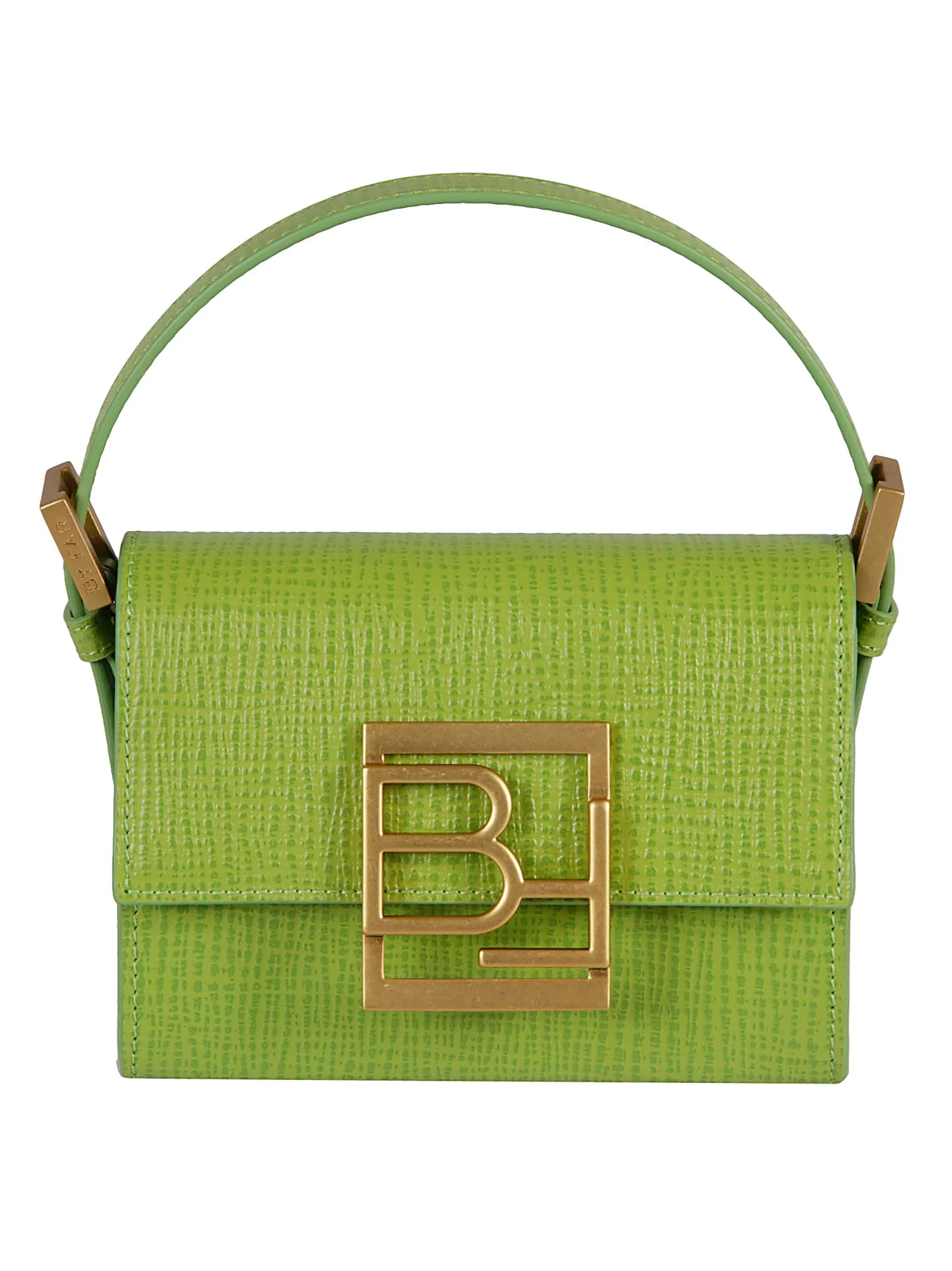 By Far Logo-Plaque Foldover Top Crossbody Bag