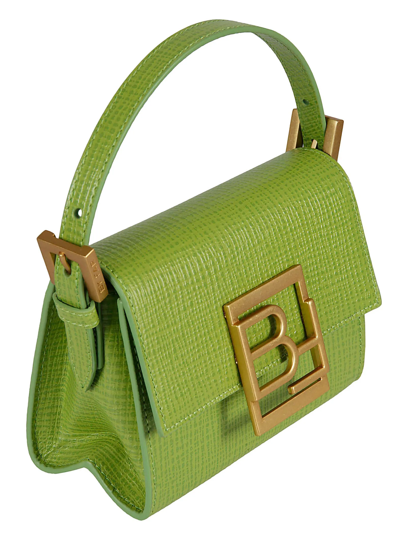 By Far Logo-Plaque Foldover Top Crossbody Bag