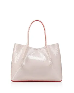 Cabarock Small Patent Tote in Leche