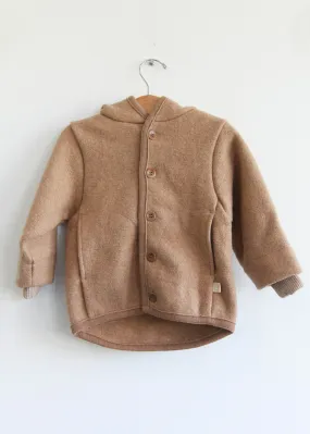 Children’s Boiled Wool Jacket - Caramel