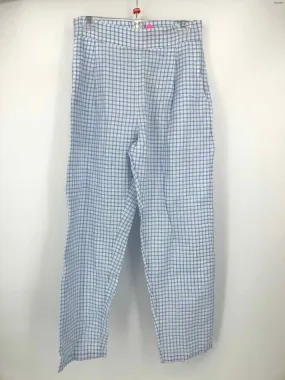 CLEOBELLA Light Blue White Checkered Size SMALL (S) Pants