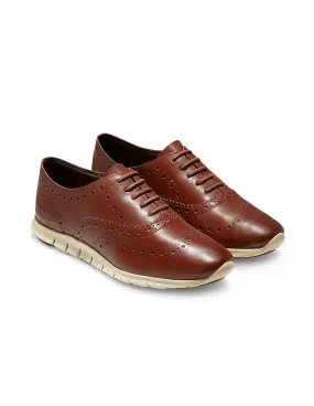 Cole Haan Women Brown Zerøgrand Wingtip Oxfords