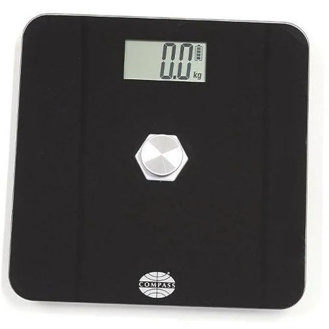 Compass Scale Weigher Bathroom Battery-Free 0.1kg Graduation Black