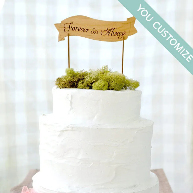 CUSTOM Banner Cake Toppers