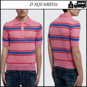 D SQUARED2  |Wool Nylon Angola Logo Luxury Polos