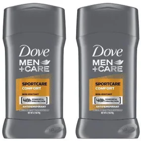 Dove Men Plus Care Sport care Comfort Antiperspirant Deodorant Stick 2.7 oz 2-PACK