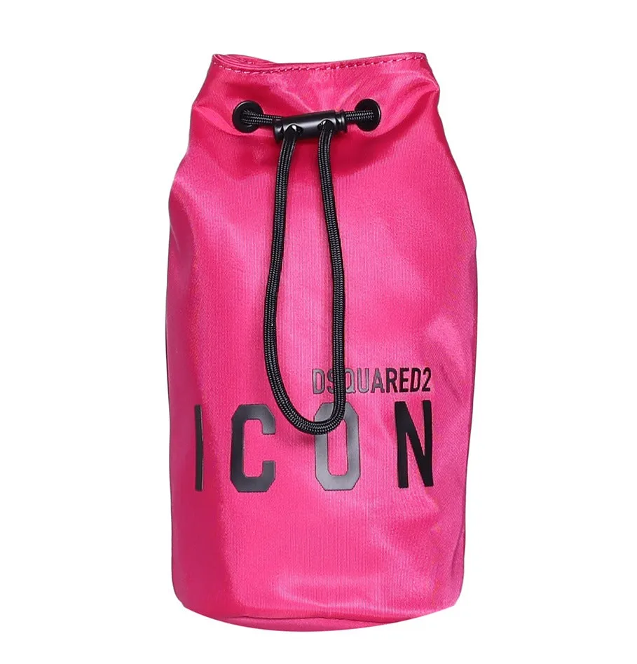 Dsquared2 Logo Printed Drawstring Bucket Bag