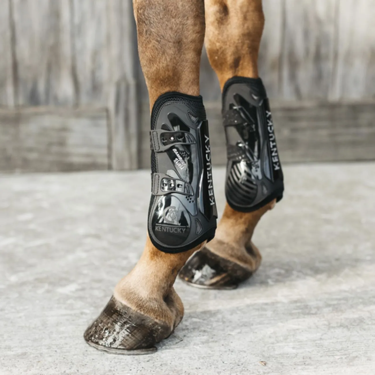 ELASTIC BAMBOO TENDON BOOTS BLACK