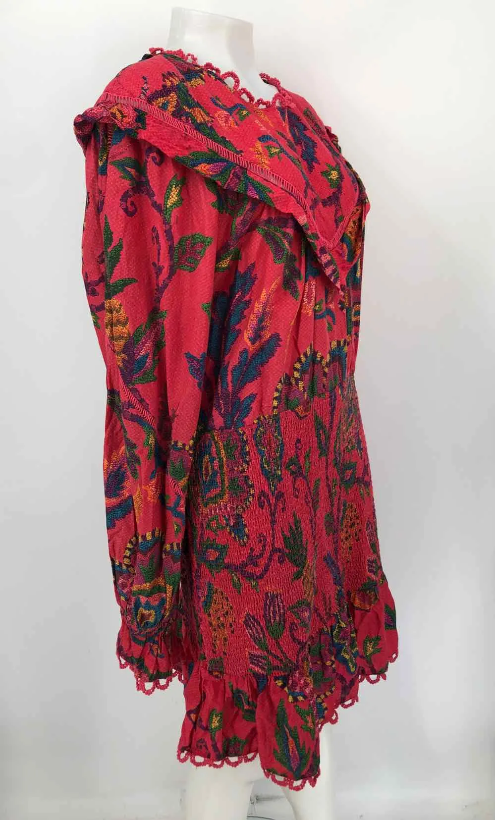 FARM RIO Red Multi-Color Print Size X-LARGE Dress