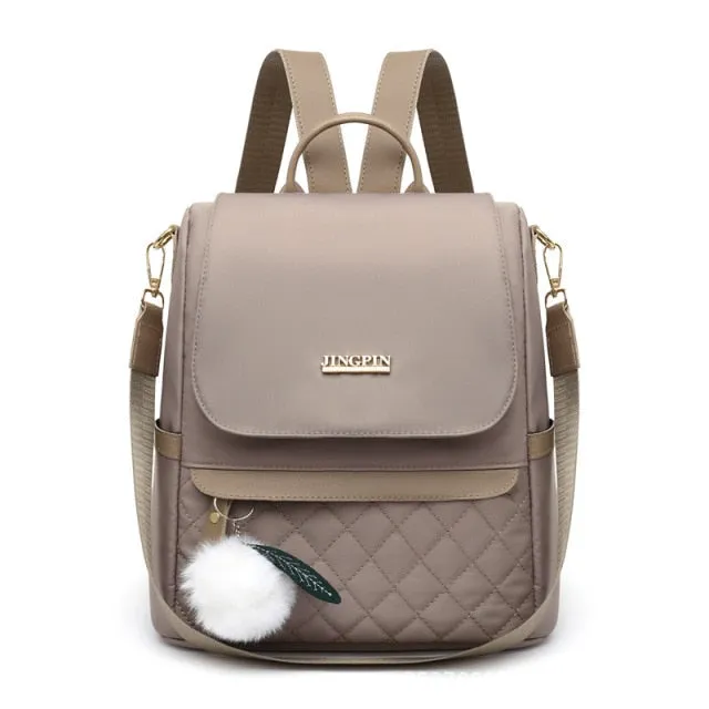 Fashion Mochila Solid Color  Shopping Women Backpack