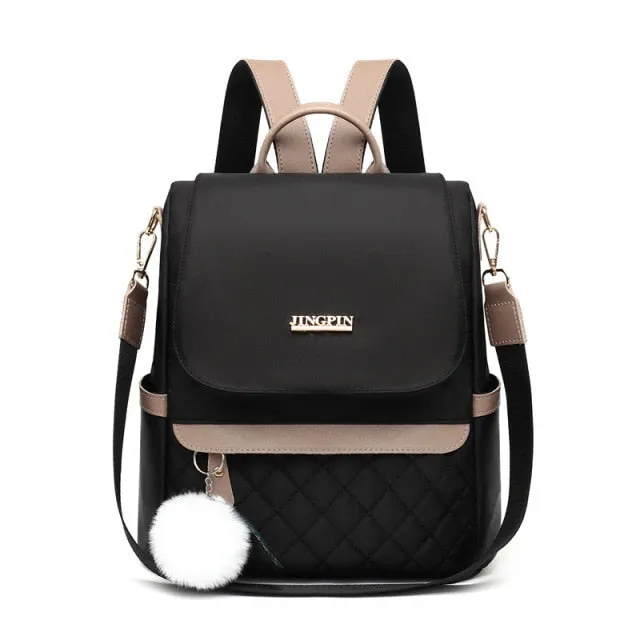 Fashion Mochila Solid Color  Shopping Women Backpack