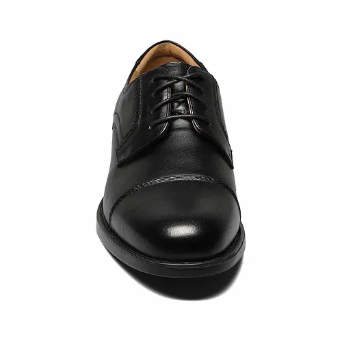 Florsheim Midtown Black Leather Cap Toe Oxfords