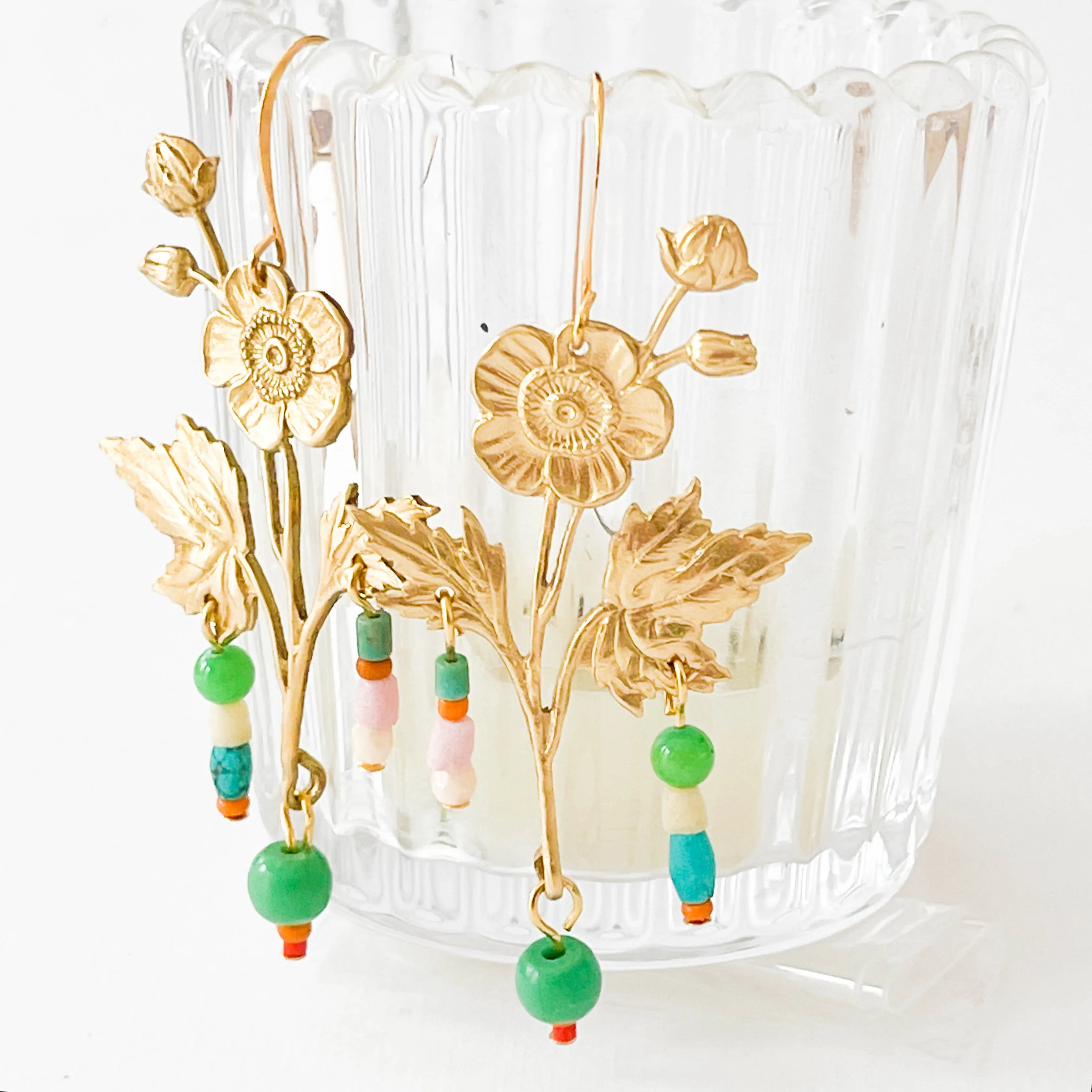 Flower Statement Earrings