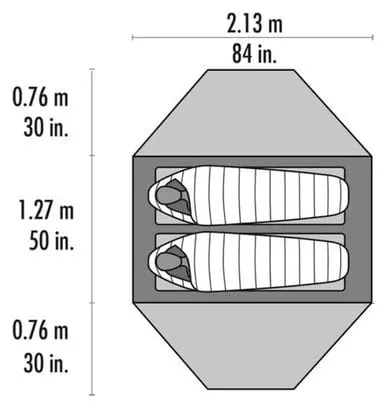 Freestanding Tent MSR Elixir 2 V2 Gray