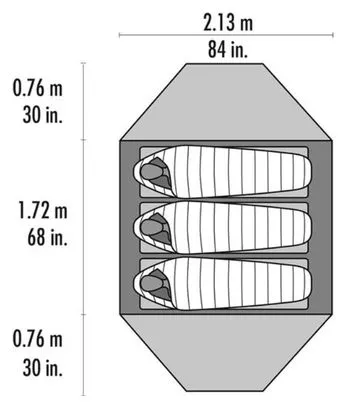 Freestanding Tent MSR Elixir 3 V2 Green